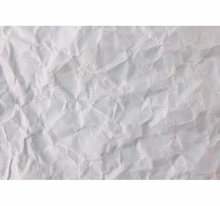 White roller blind with white crumpled paper texture - TenStickers