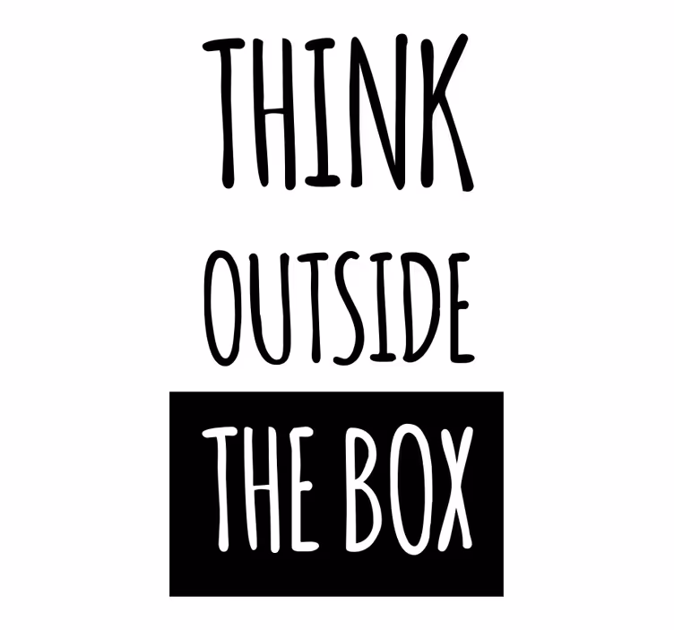 Think outside the box roller blind for living room - TenStickers