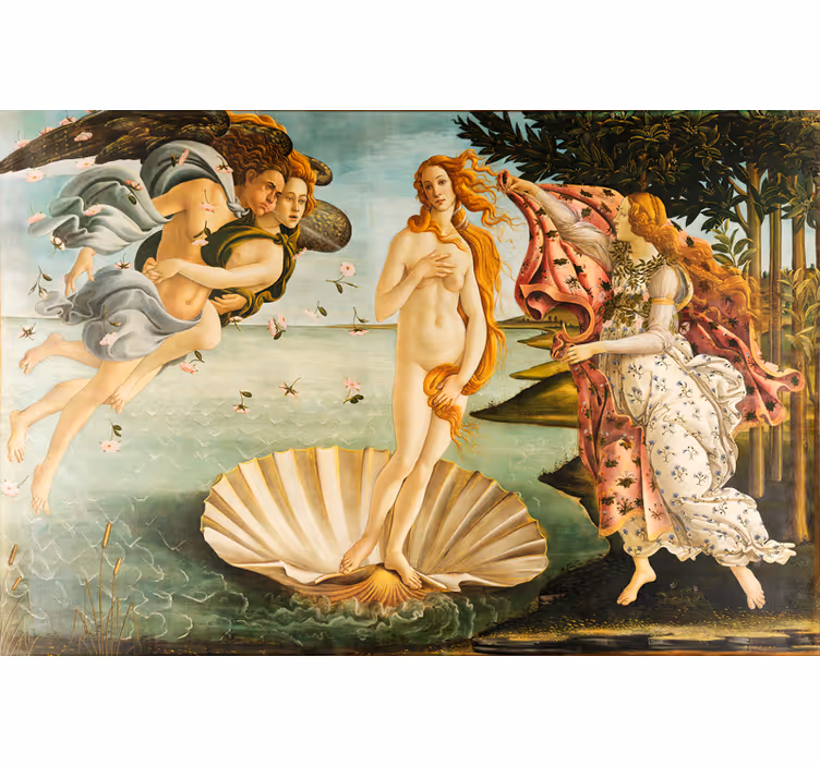 Roller blind for living room venus's birth - TenStickers