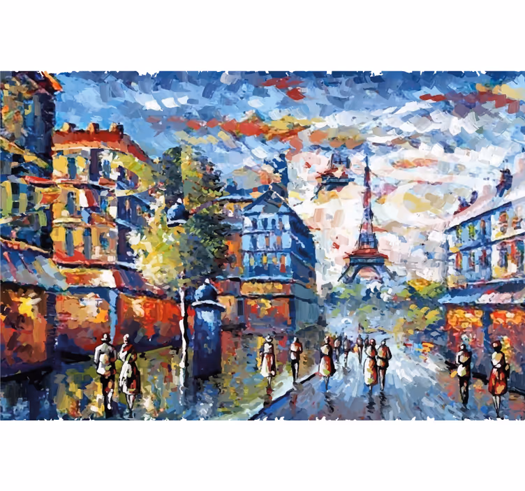 Roller blind for living room watercolor bohemian art - TenStickers