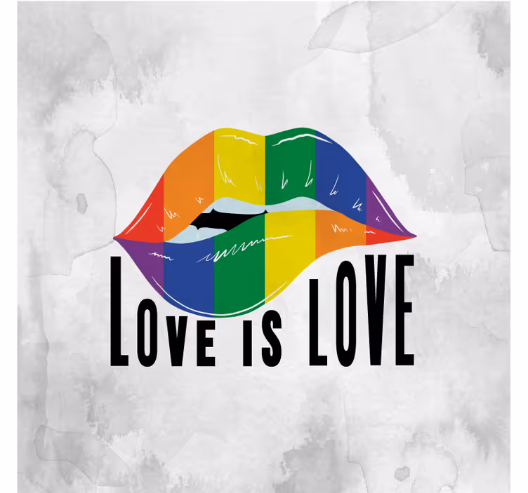 Pride day lips roller blind for living room - TenStickers