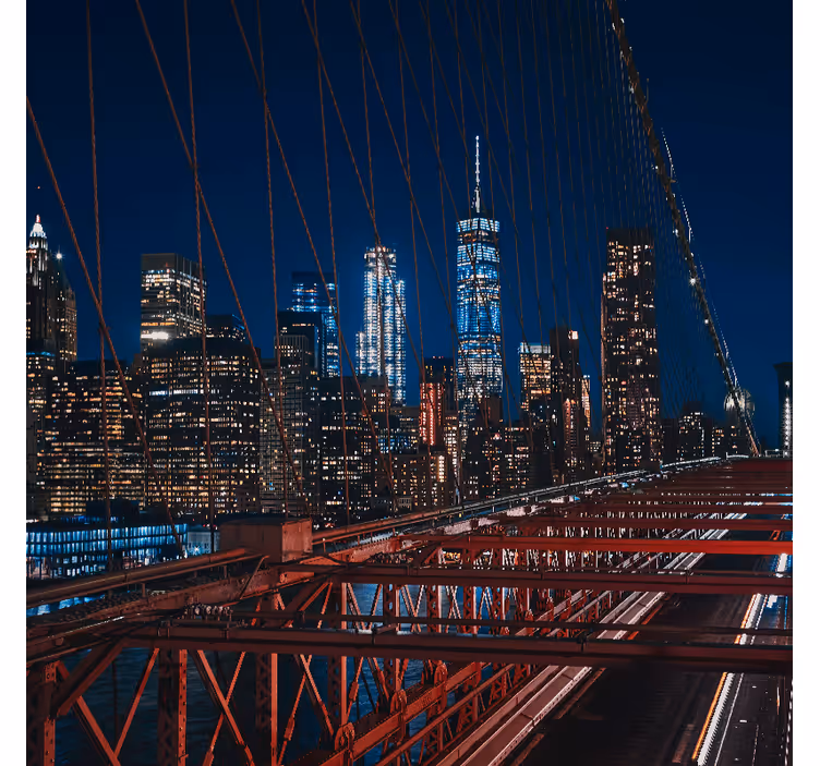 Roller blind for living room new york city view - TenStickers