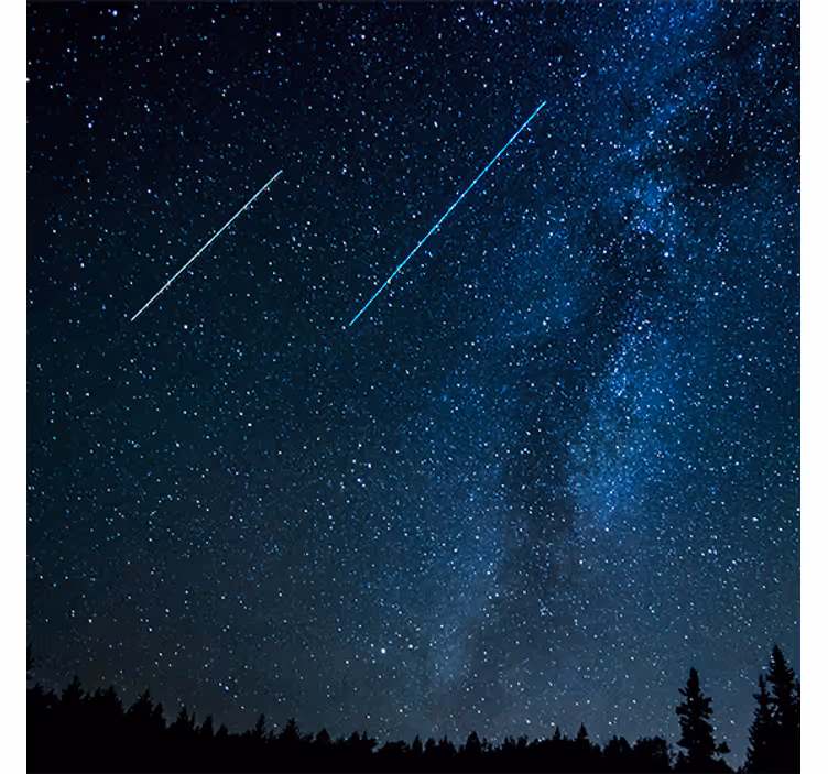 Roller blind for living room shooting star scene - TenStickers