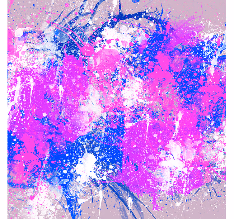 Roller blind for living room abstract art color splash - TenStickers