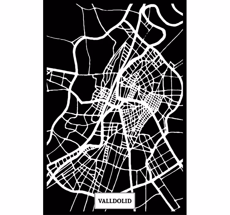 Roller blind for living room topographic map valladolid - TenStickers