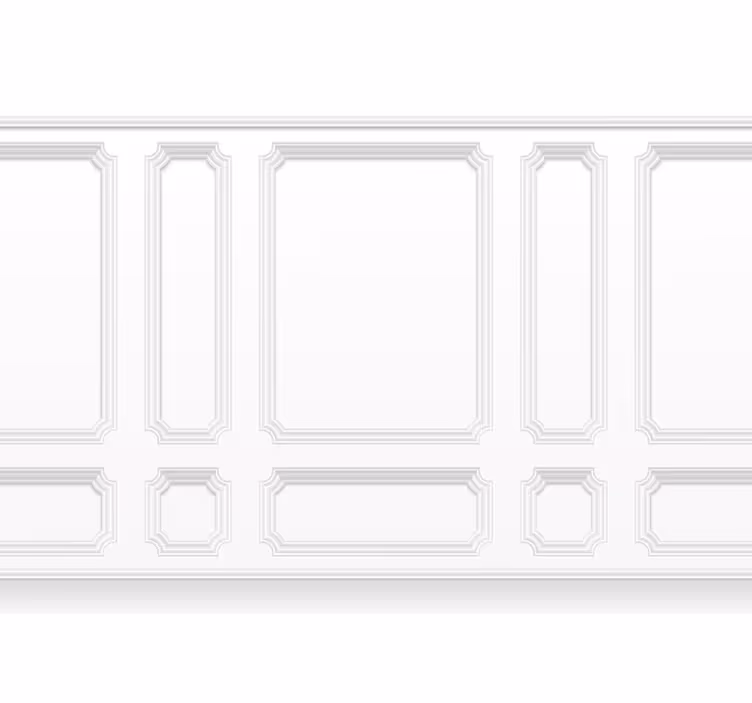 White roller blind with classic grid pattern - TenStickers