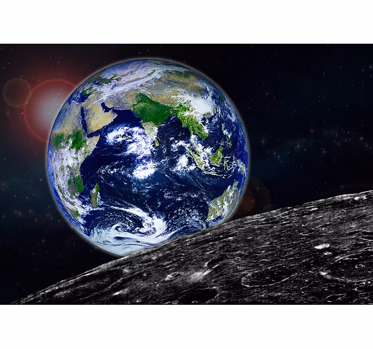 Black roller blind from an orbital perspective - TenStickers