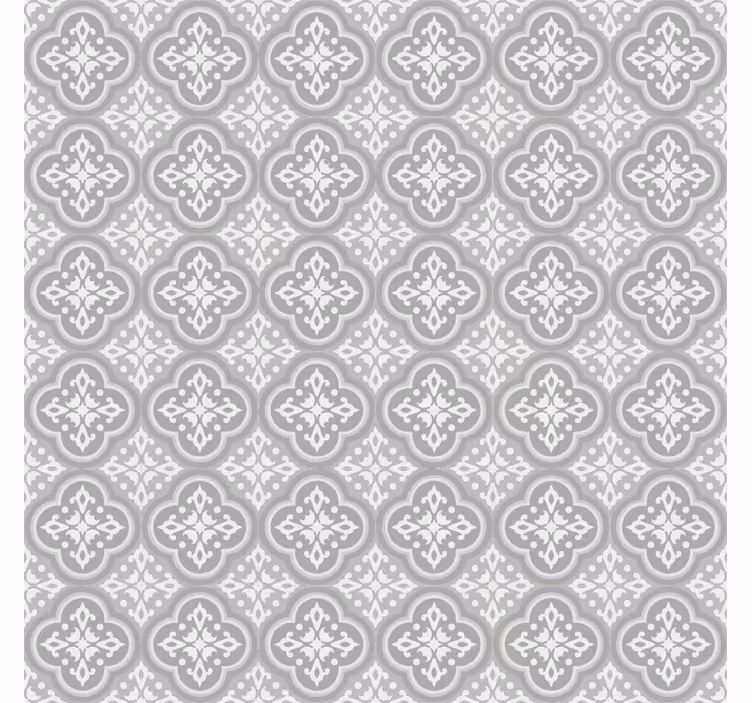 Grey roller blind grey hydraulic tiles - TenStickers