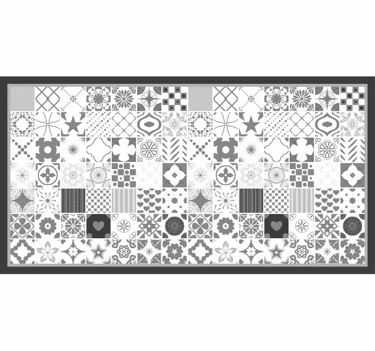 Grey roller blind "trujillo" grey tiles - TenStickers