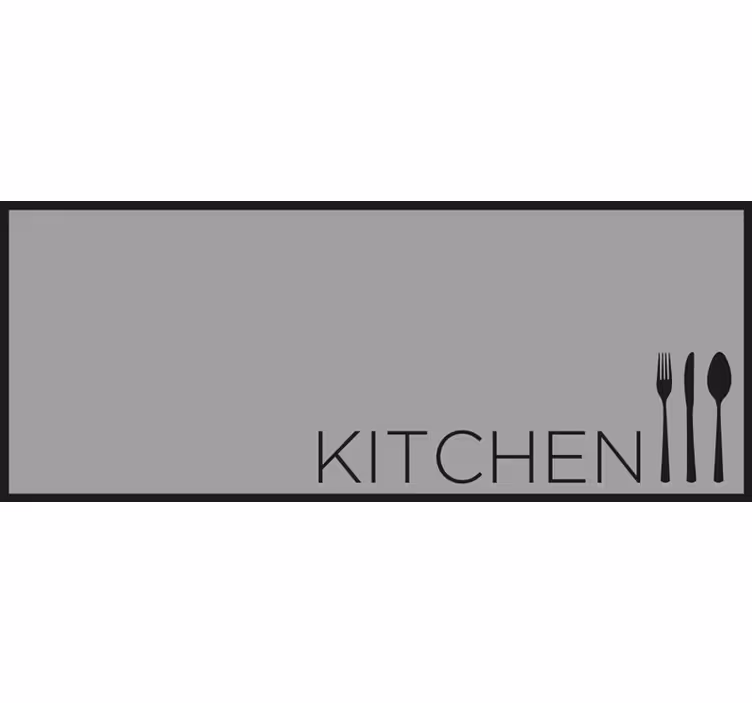 Grey roller blind for a stylish kitchen - TenStickers