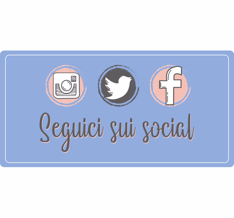 Purple roller blind for social media advertising - TenStickers