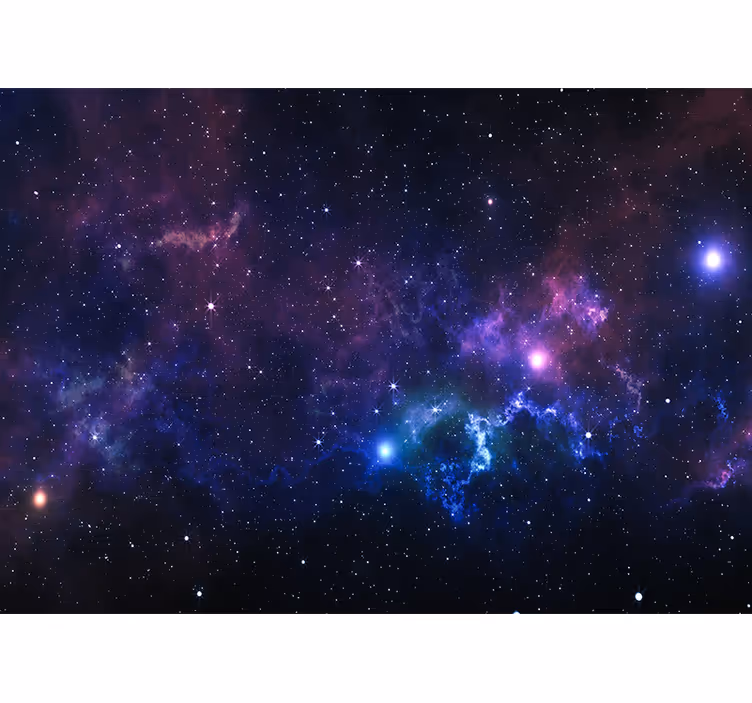 Roller blind for living room starry night sky - TenStickers
