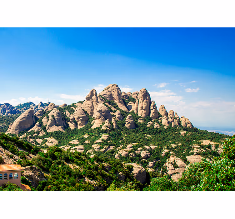Roller blind for living room montserrat cathedral mountain - TenStickers