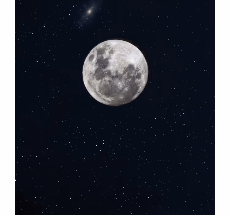 Roller blind for living room grey moon in space - TenStickers
