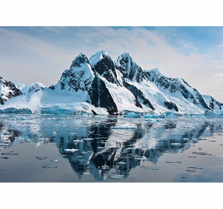 3d hidden iceberg roller blind for living room - TenStickers