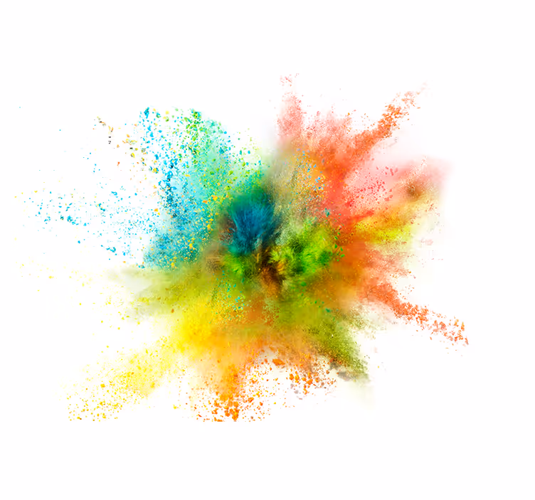 Explosion splash roller blind for living room - TenStickers