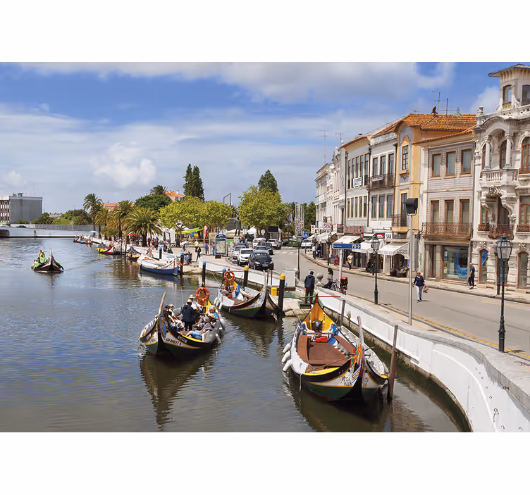 Roller blind for living room aveiro fisherman - TenStickers