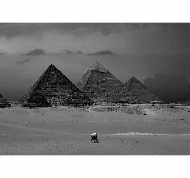 Roller blind for living room pyramids of egypt - TenStickers