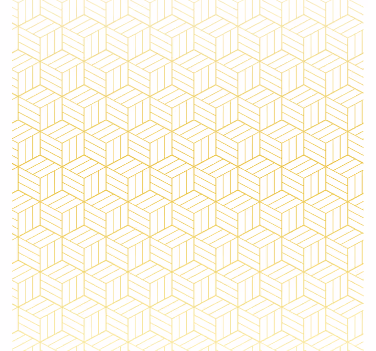 Modern roller blind with gold foil geometric design - TenStickers