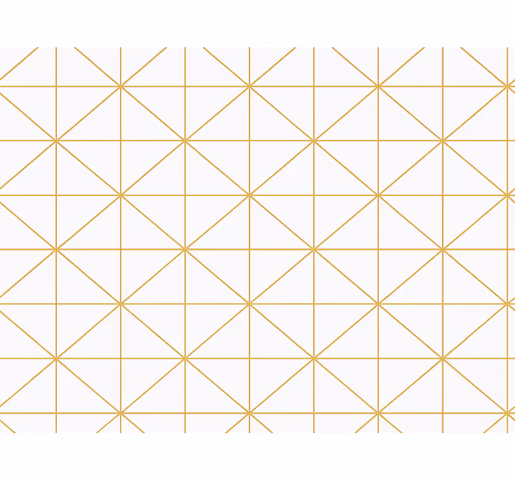 Modern roller blind in gold geometric design - TenStickers