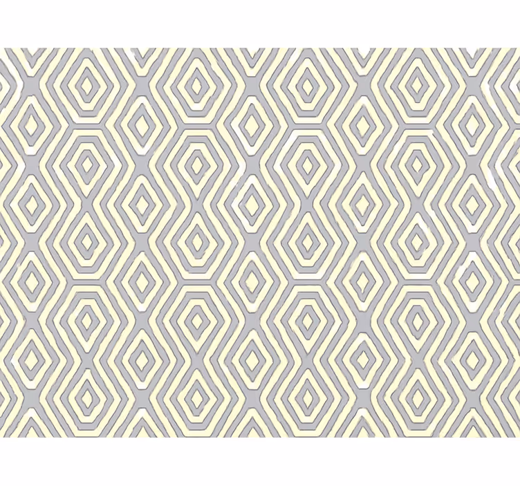 Modern roller blind geometric blue gold - TenStickers