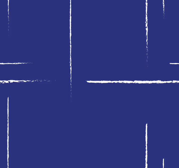 Blue roller blind with modern line design - TenStickers