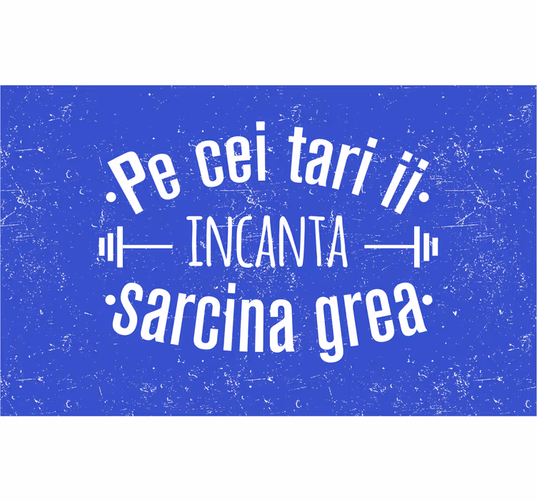 Blue roller blind for those who embrace challenges - TenStickers