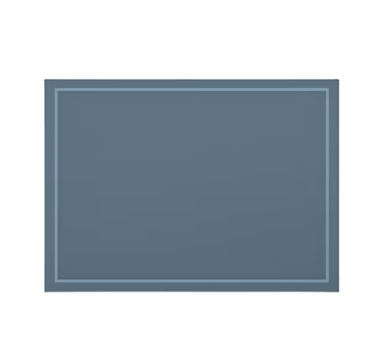 Blue roller blind with simple border design - TenStickers