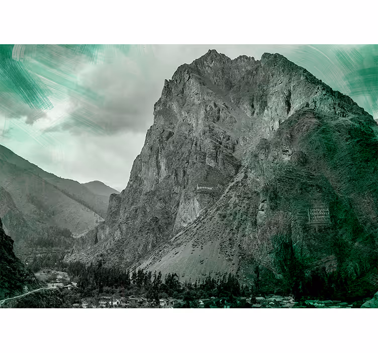 Ollantaytambo roller blind for living room - TenStickers