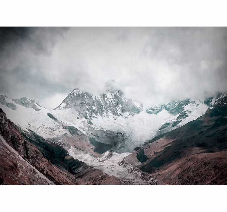 Roller blind for living room huascaran national park - TenStickers