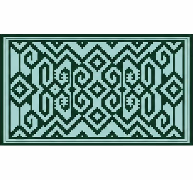 Green roller blind mapuche green colors - TenStickers