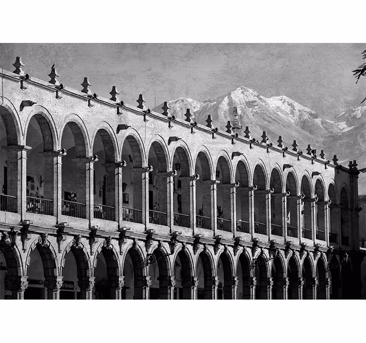 Roller blind for living room historical arequipa - TenStickers
