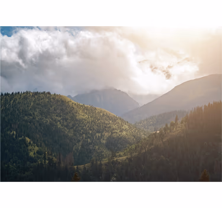 Tatra national park roller blind for living room - TenStickers