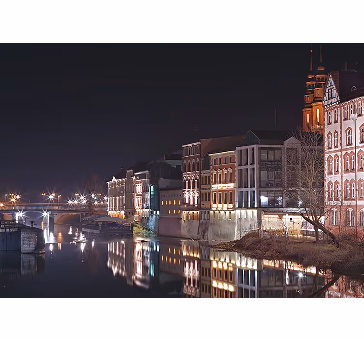 Opole nighttime roller blind for living room - TenStickers