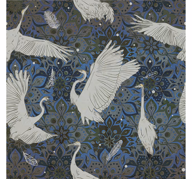 Roller blind for living room with oriental patterns - TenStickers