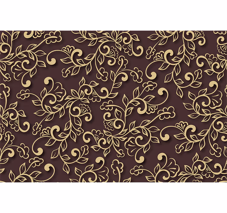 Golden tree leaves style roller blind for living room - TenStickers