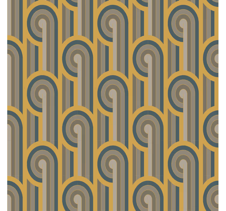 Roller blind for living room in art deco geometry - TenStickers