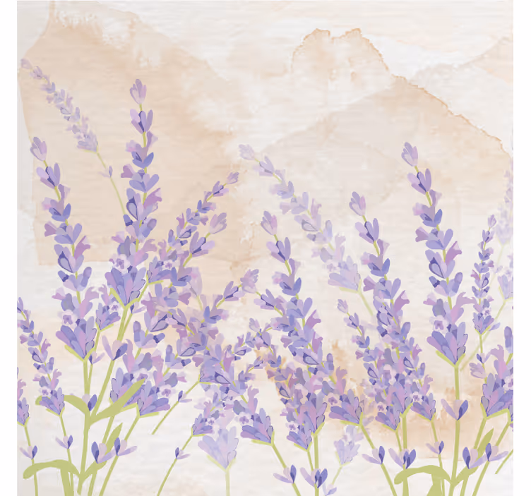 Roller blind for living room provencal lavender art - TenStickers
