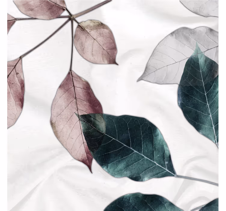 Jungle tropical leaves roller blind for living room - TenStickers