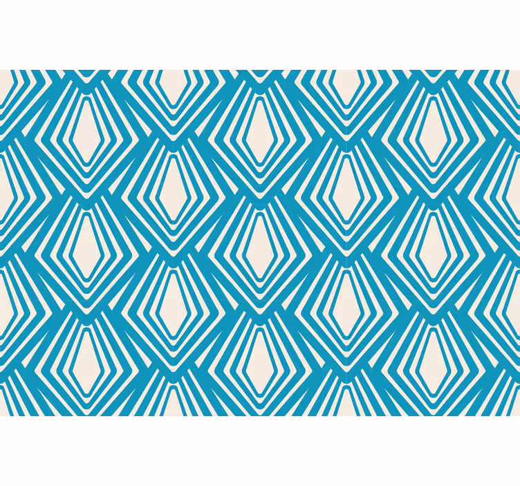 Roller blind for living room in blue abstract style - TenStickers