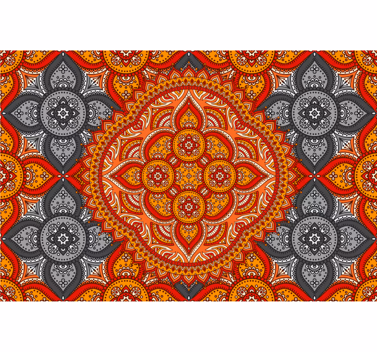 Roller blind for living room mandala art design - TenStickers