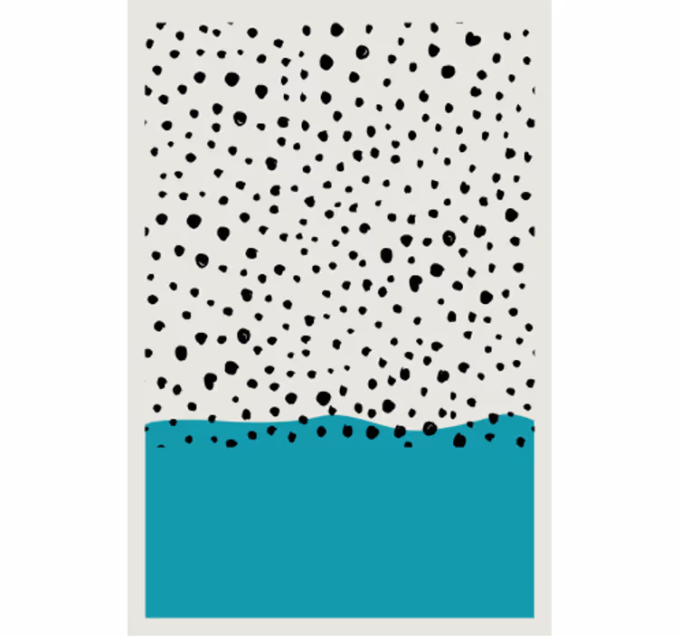 Roller blind for living room abstract blue art - TenStickers