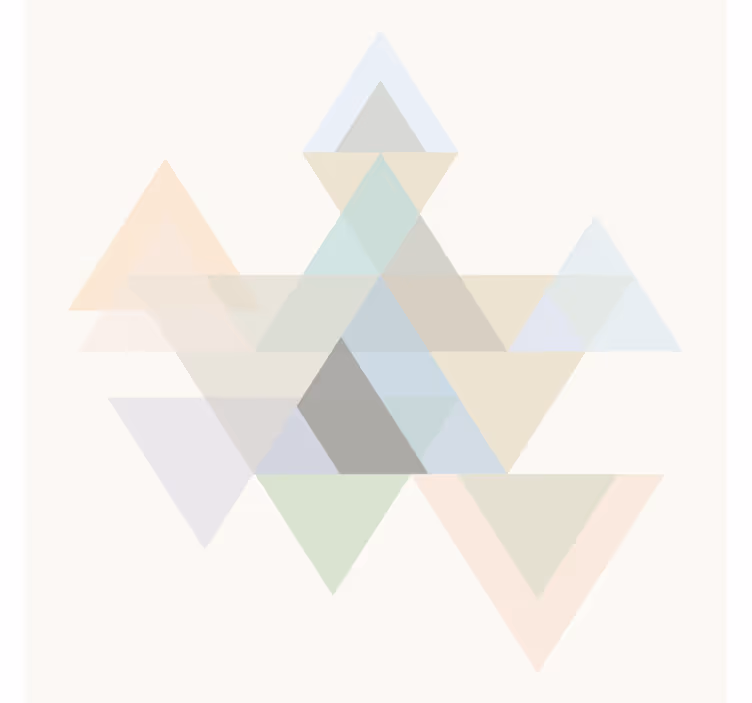 Colorful triangle wall art roller blind for living room - TenStickers