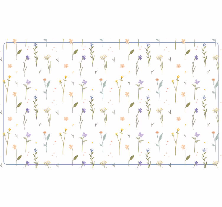 White roller blind with delicate spring twigs - TenStickers