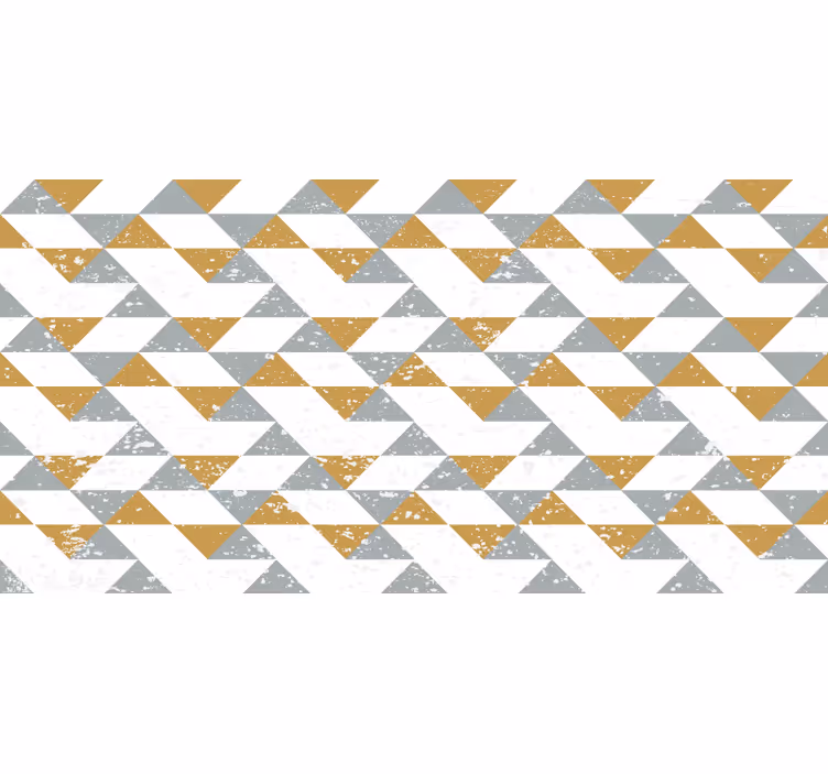 White roller blind with kitchen geometric grunge - TenStickers