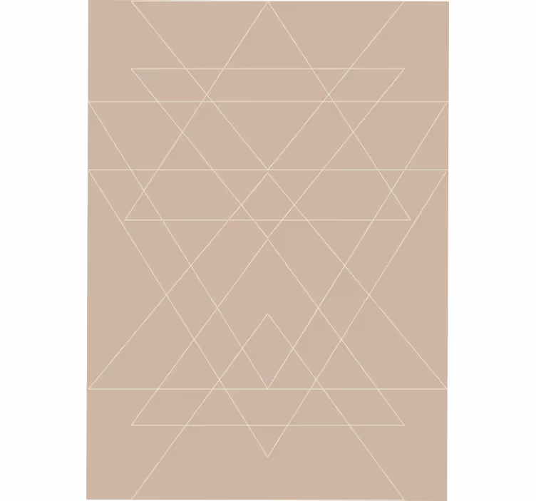 Beige roller blind with nordic triangle mosaic - TenStickers