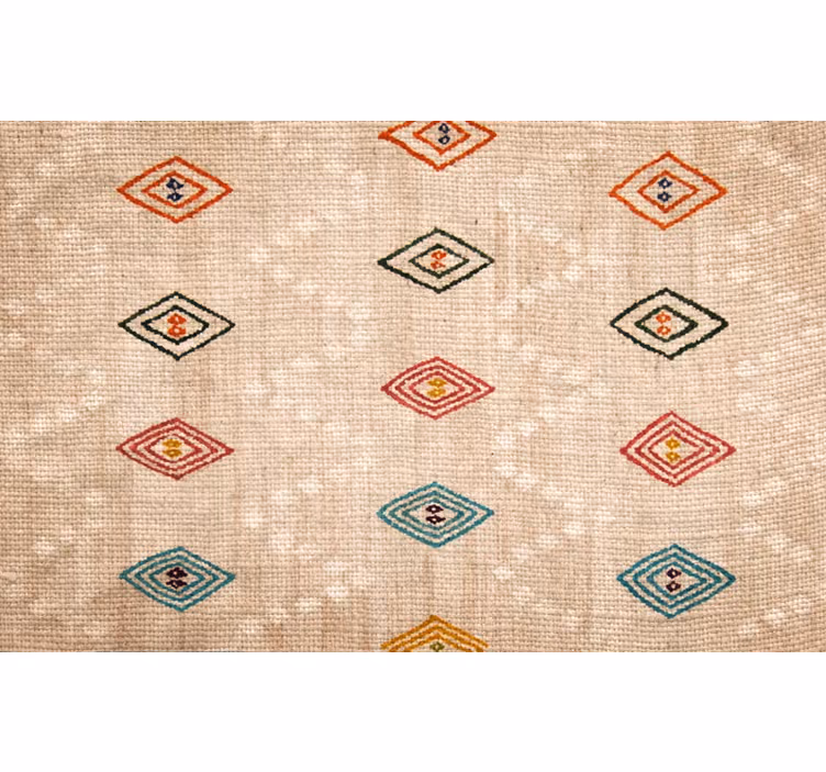Beige roller blind with eye-catching design - TenStickers