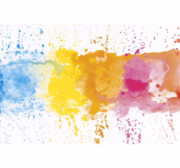 Colorful splashed surface bedroom roller blind - TenStickers