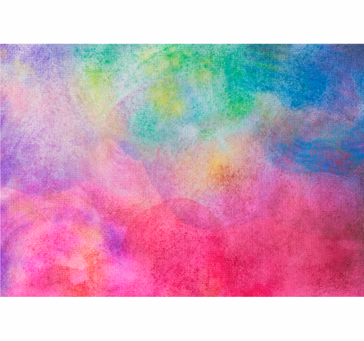 Bedroom roller blind in artistic colors - TenStickers