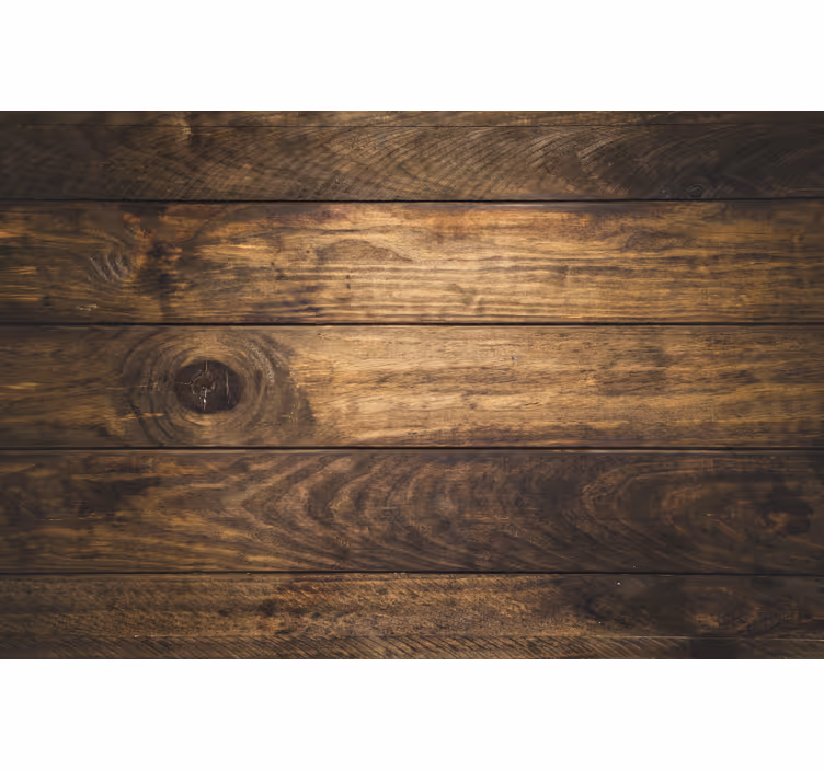 Bedroom roller blind with brown wooden planks - TenStickers
